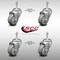 Service Caster 3 Inch SS Gray Polyurethane Wheel Swivel 3/8 Inch Threaded Stem Caster Set SCC SCC-SSTS20S314-PPUB-381615-4 - alternate 4